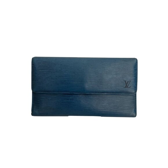 LOUIS VUITTON Womens Blue Epi Leather Long Clutch Wallet - Picture 3 of 14